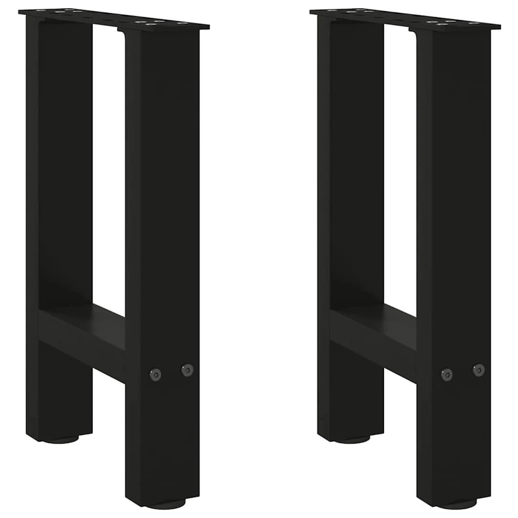 VidaXL Coffee Table Legs 70x31 cm Powder Coated Steel for DIY Furniture Projects by vidaXL