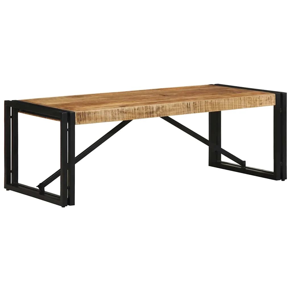 VidaXL Coffee Table 100x100x35 cm Solid Mango Wood Family by vidaXL