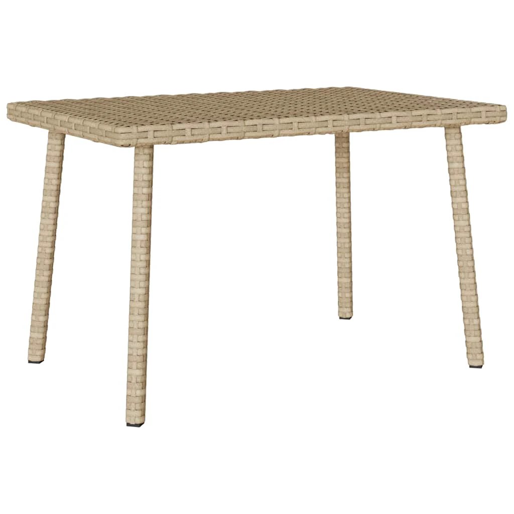 vidaXL vidaXL Garden Coffee Table Rectangular 60x40x37 cm Poly Rattan Weatherproof Outdoor Use - Garden Table