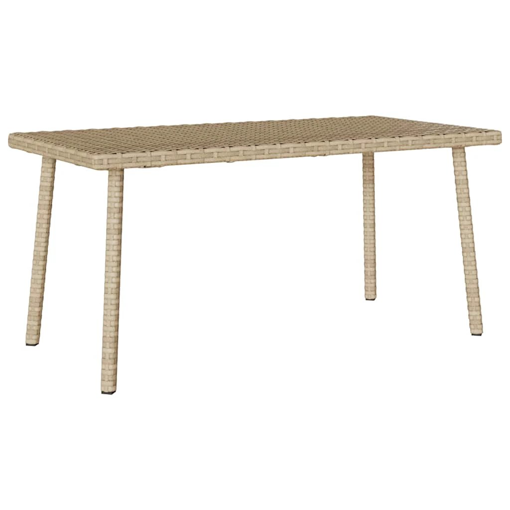 vidaXL vidaXL Garden Coffee Table Rectangular 60x40x37 cm Poly Rattan Weatherproof Outdoor Use - Garden Table