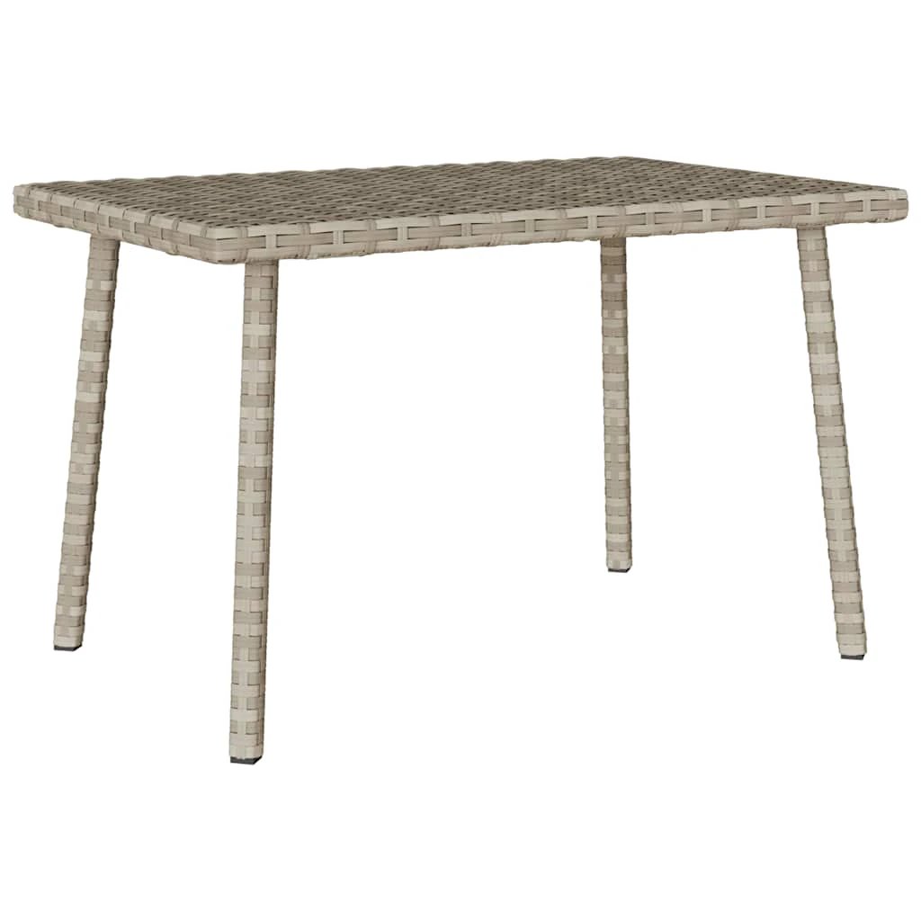 vidaXL vidaXL Garden Coffee Table Rectangular 60x40x37 cm Poly Rattan Weatherproof Outdoor Use - Garden Table