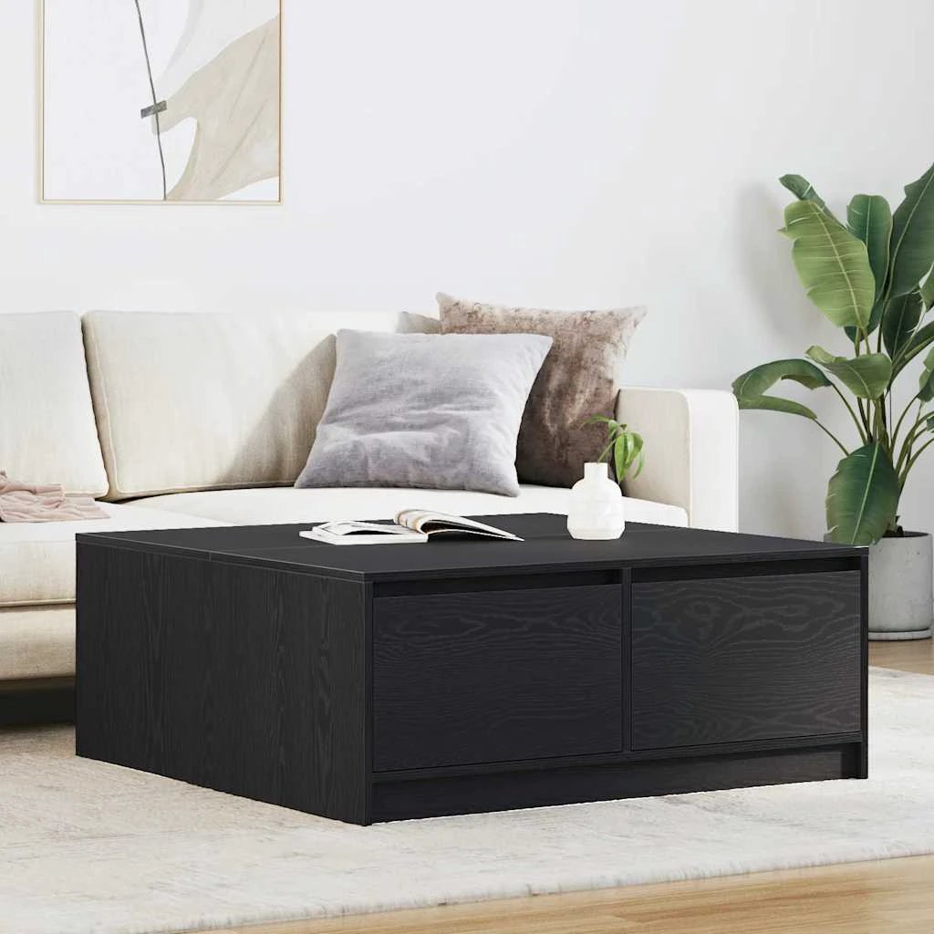 VidaXL Coffee Table 100x100x40 cm with Drawers Living Room by vidaXL