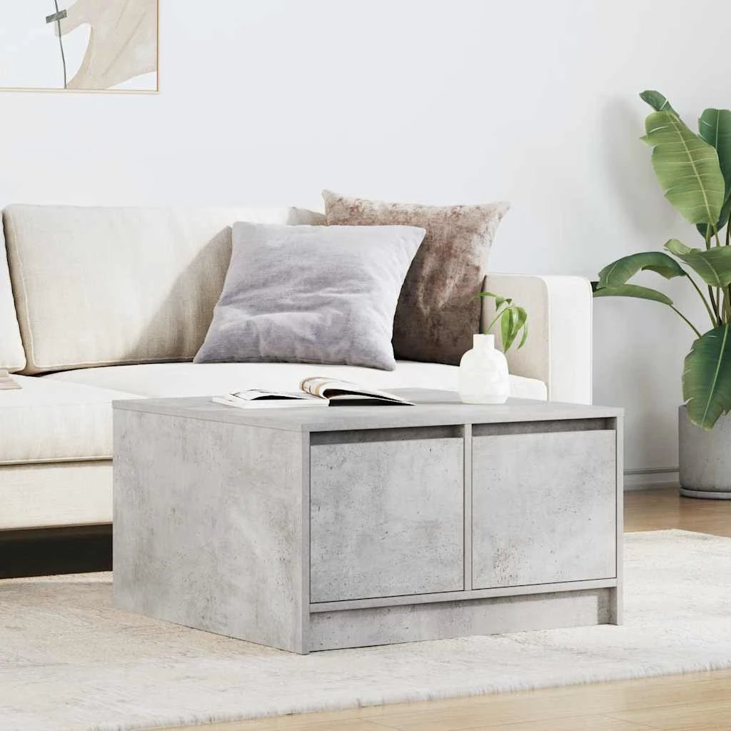VidaXL Coffee Table 100x100x40 cm with Drawers Living Room by vidaXL