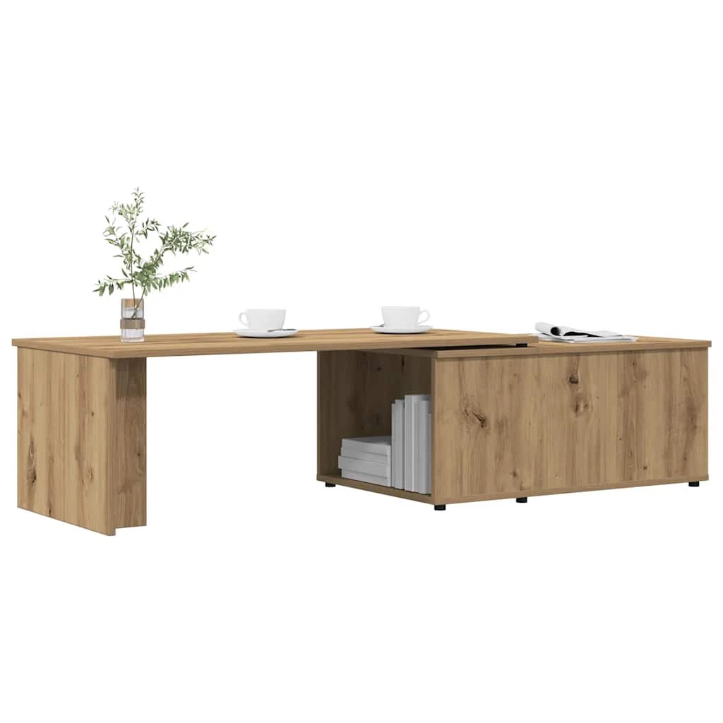 vidaXL Coffee Table 150x50x35 cm Smoked Oak Finish Engineered Wood Living Room Decor by vidaXL