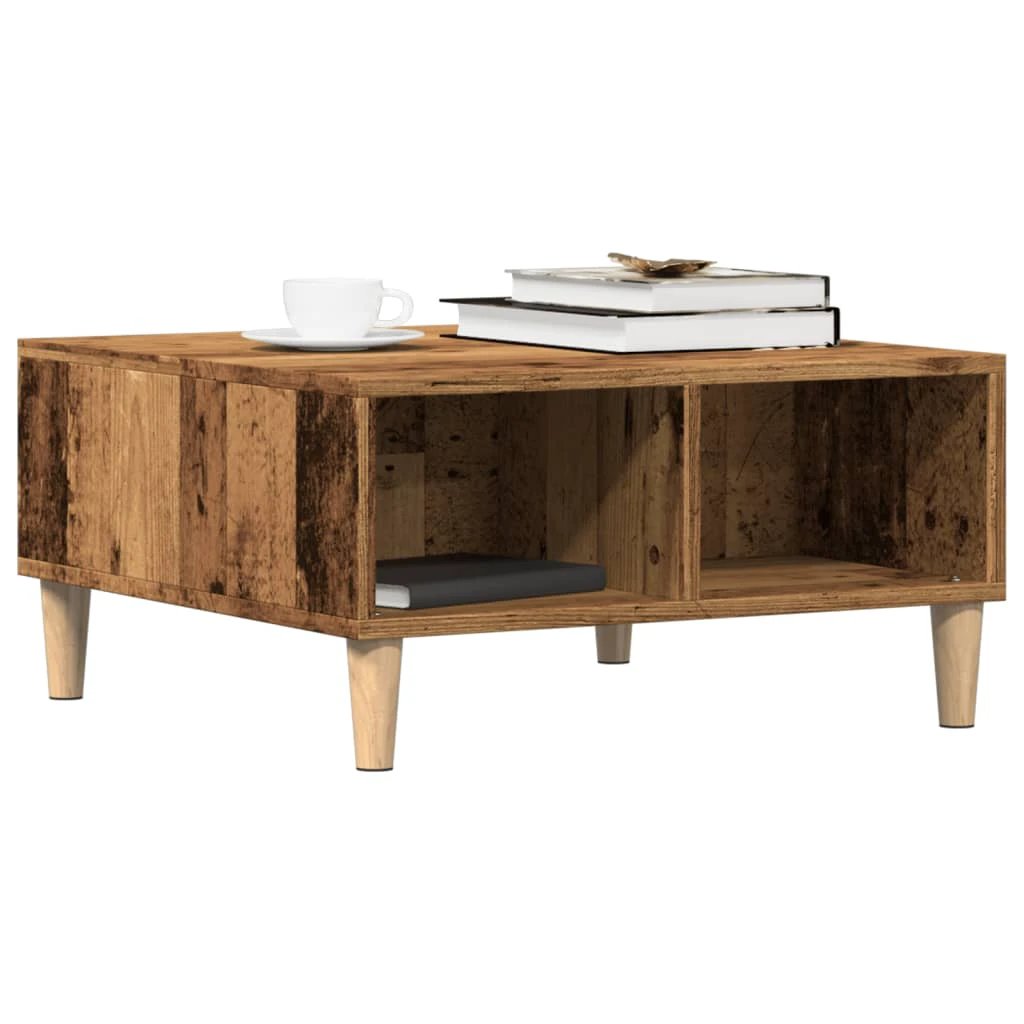 vidaXL VidaXL Coffee Table 60x60x30 cm Smoked Oak Living Room - Coffee Table
