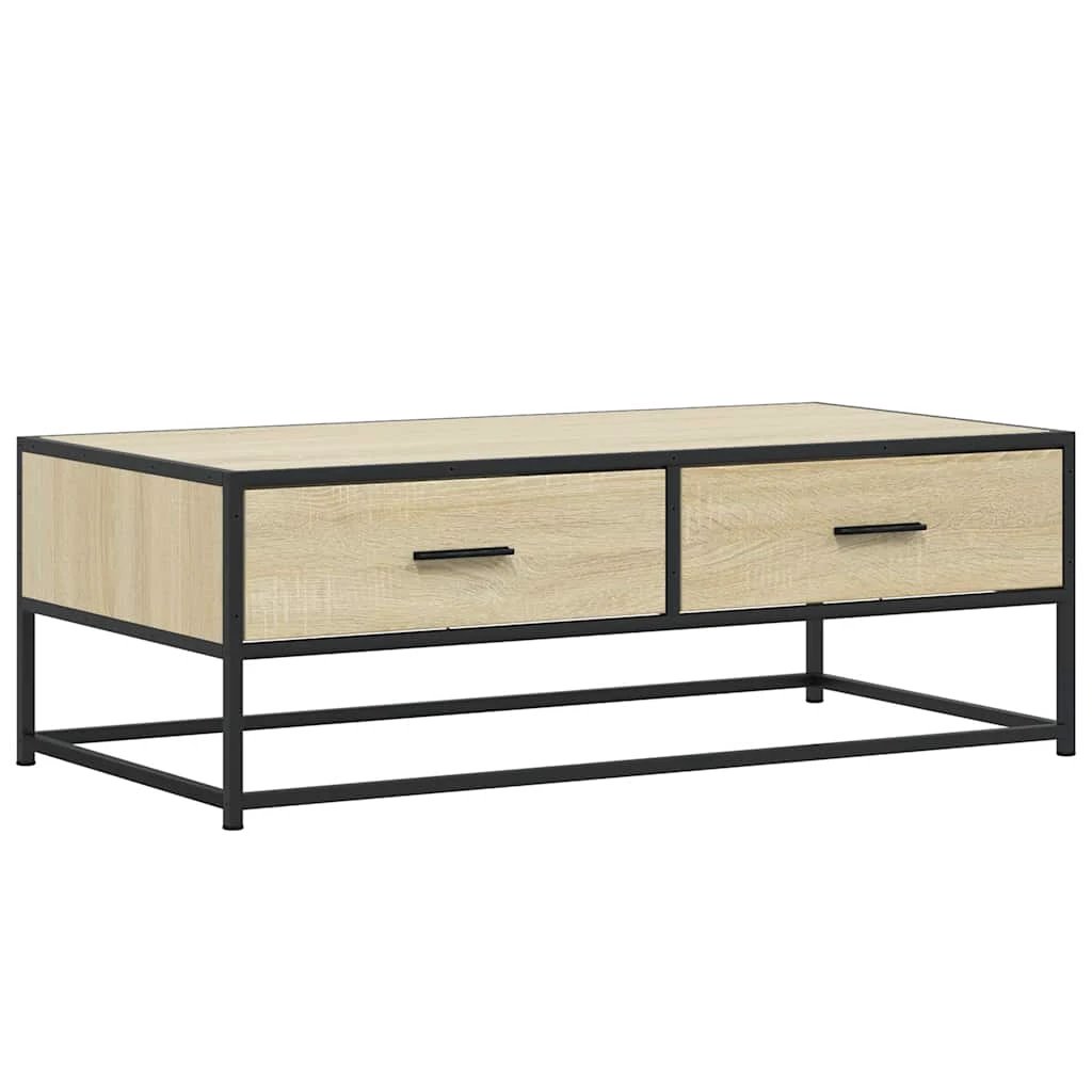 VidaXL Coffee Table 100x50x35 Cm Engineered Wood And Metal by vidaXL