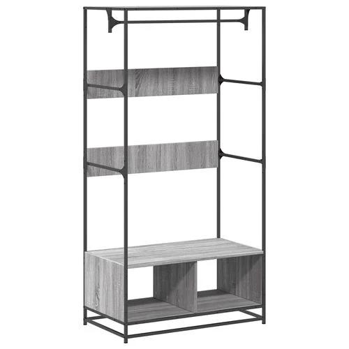 vidaXL Wardrobe Black 90x50x180 cm Engineered Wood by vidaXL