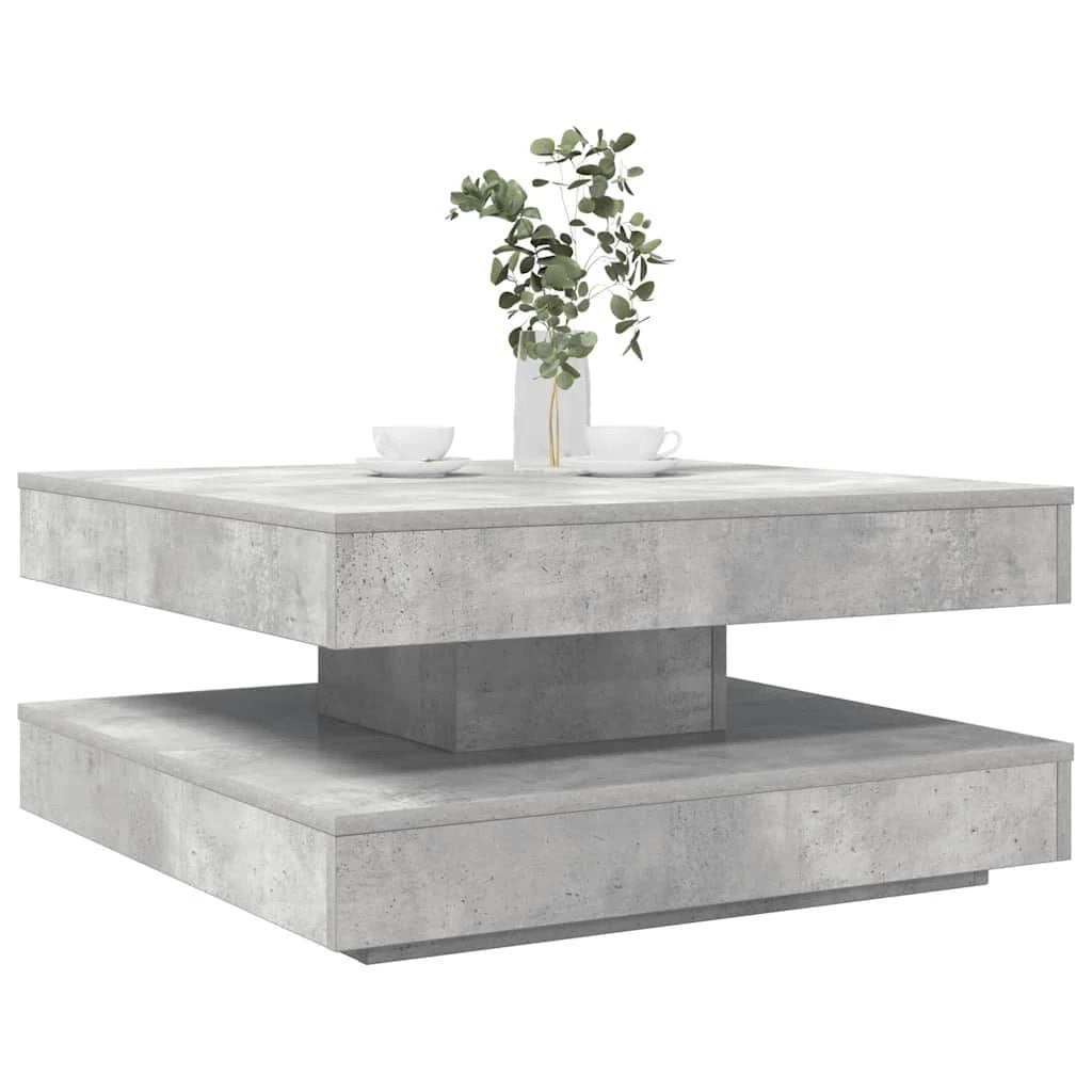 VidaXL Coffee Table 50 By 50 By 34.5 Cm 360 Degree Rotatable For Modern Living Rooms by vidaXL