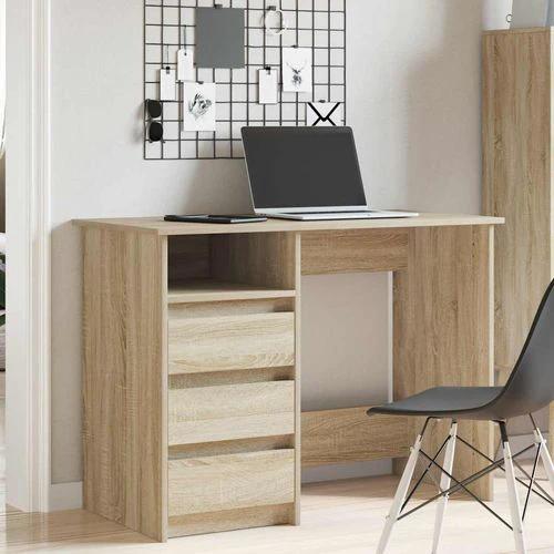 vidaXL Desk 102x50x75 cm Engineered Wood with Smooth Surface for Home Office Use by vidaXL