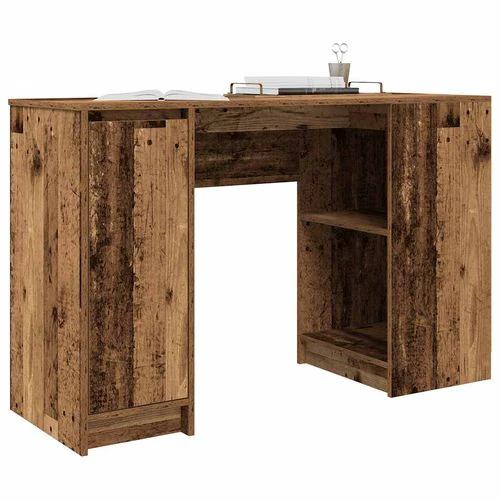 vidaXL vidaXL Desk 120x42x76 cm Engineered Wood with Versatile Storage for Home Office Use - Desk