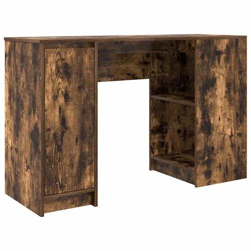vidaXL Desk 120x42x76 cm Engineered Wood with Versatile Storage for Home Office Use by vidaXL