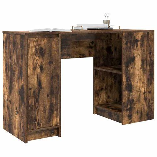 vidaXL Desk 120x42x76 cm Engineered Wood with Versatile Storage for Home Office Use by vidaXL