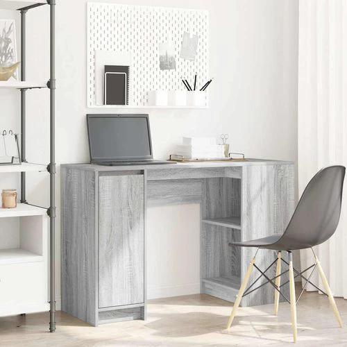 vidaXL Desk 120x42x76 cm Engineered Wood with Versatile Storage for Home Office Use by vidaXL