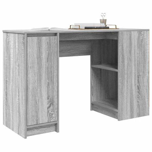 vidaXL Desk 120x42x76 cm Engineered Wood with Versatile Storage for Home Office Use by vidaXL