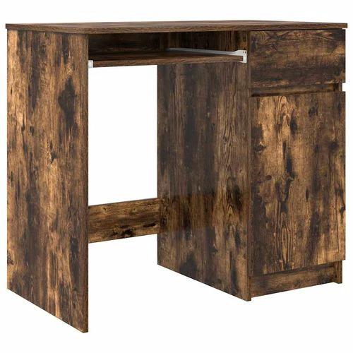 vidaXL Desk 86x49x76 cm Engineered Wood with Versatile Storage Solutions for Home Office Use by vidaXL