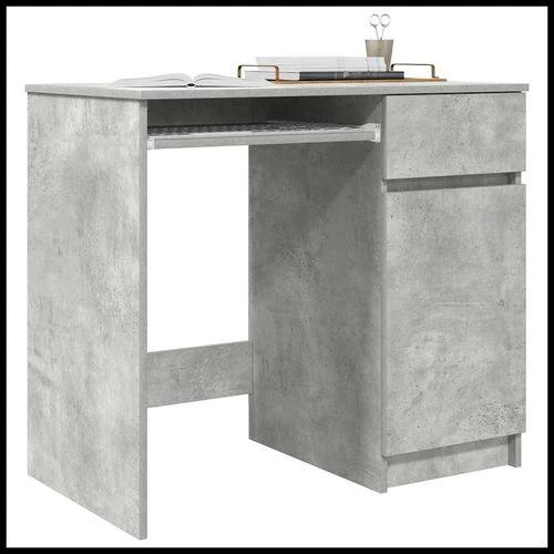 vidaXL Desk 86x49x76 cm Engineered Wood with Versatile Storage Solutions for Home Office Use by vidaXL