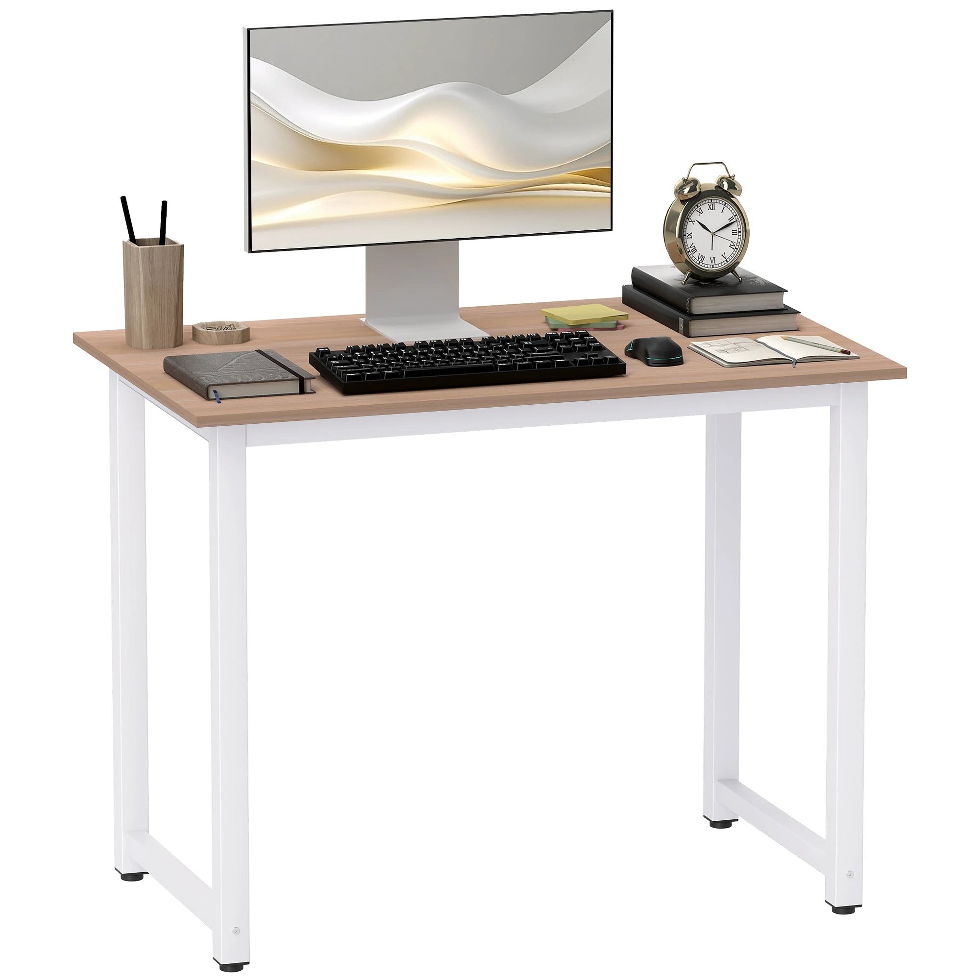 HOMCOM HOMCOM Computer Desk With Metal Frame Home Office - Dining Table