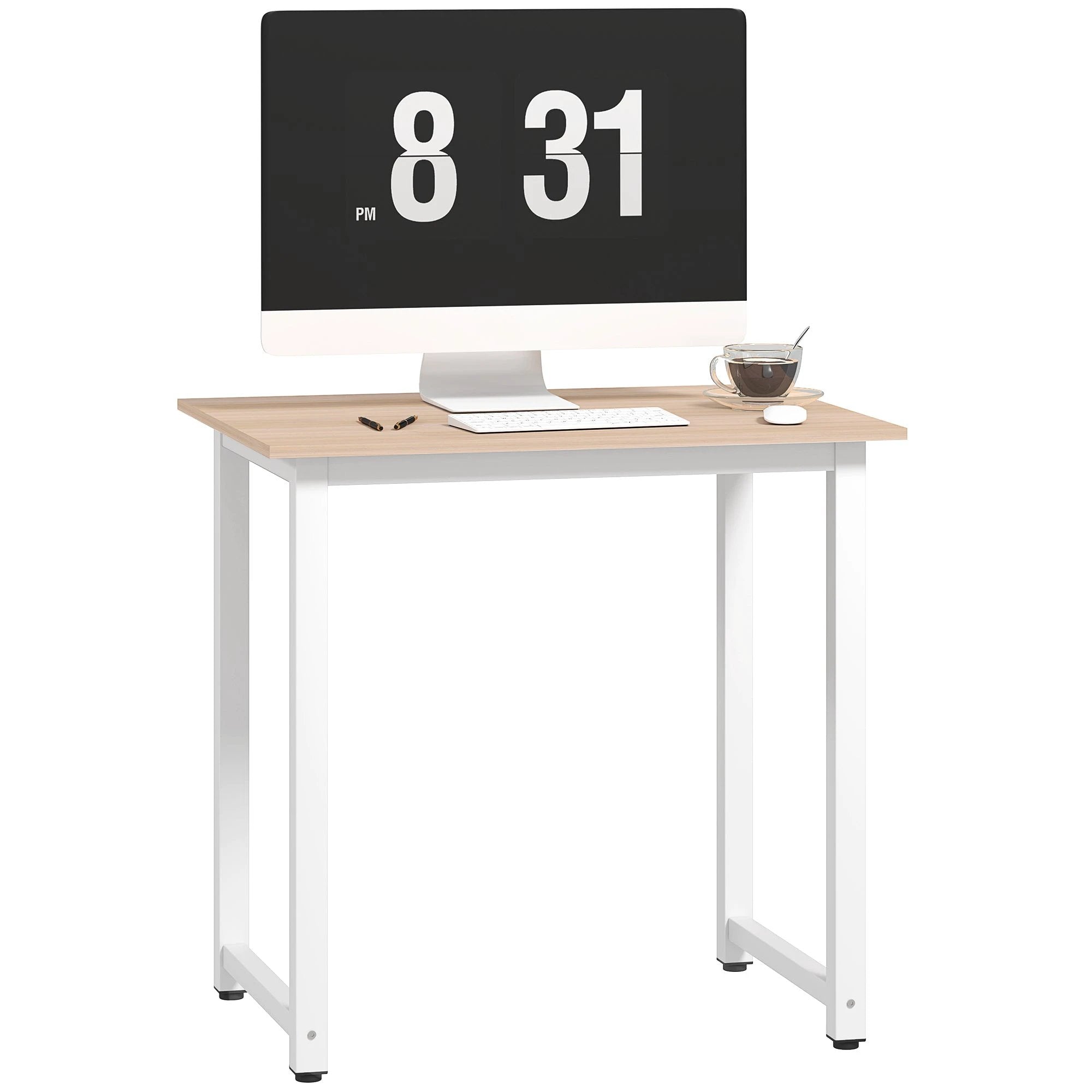 HOMCOM HOMCOM Computer Desk With Metal Frame Home Office - Dining Table