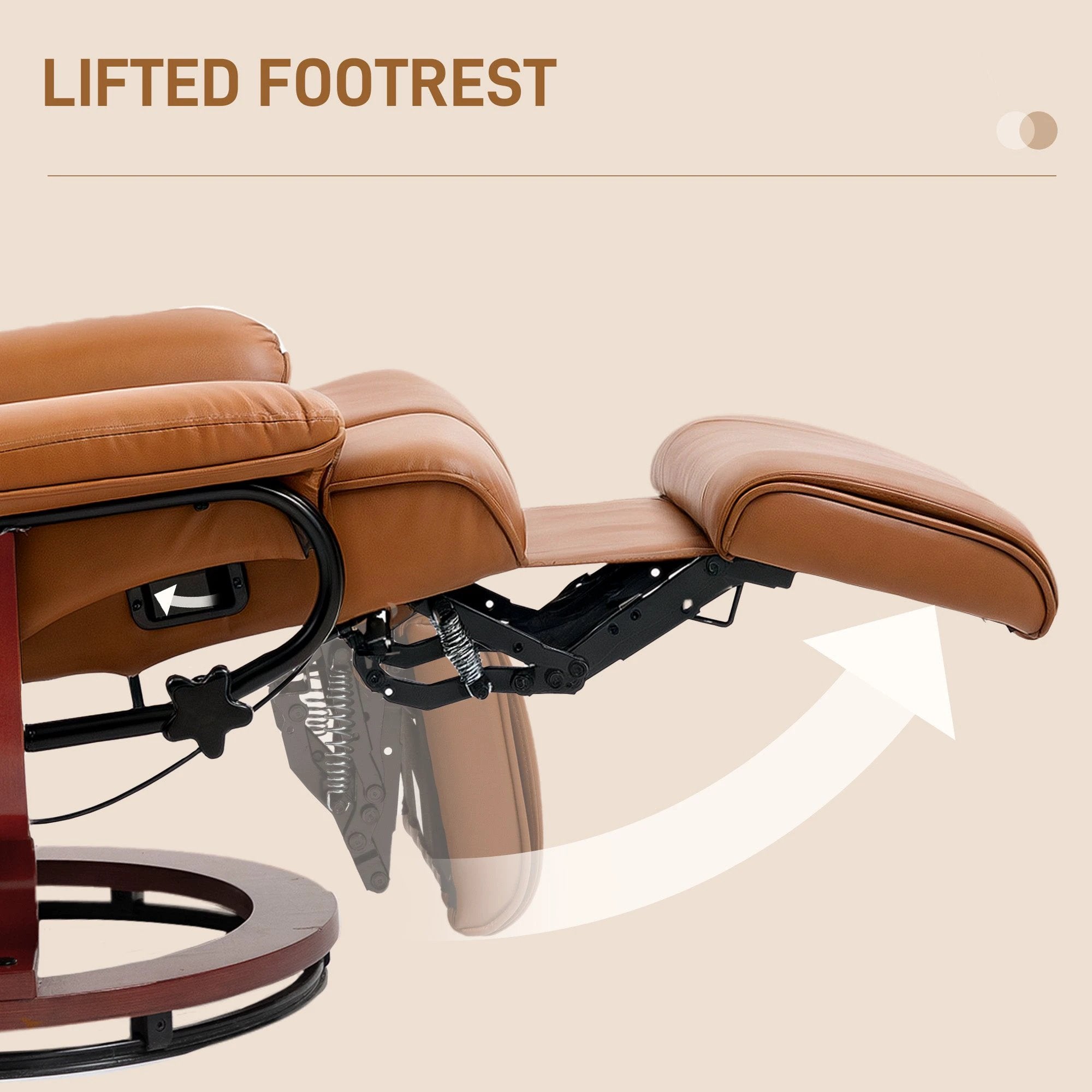 HOMCOM HOMCOM Reclining Armchair 135Degree Footrest LivingRoom - Recliner