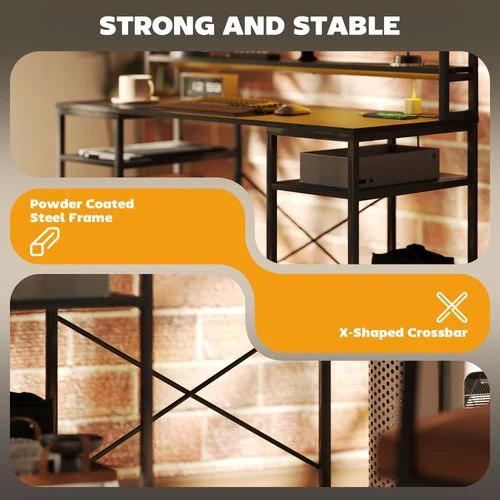 HOMCOM HOMCOM Computer Desk Home Office Desk with Monitor Stand - Uncategorized Desk