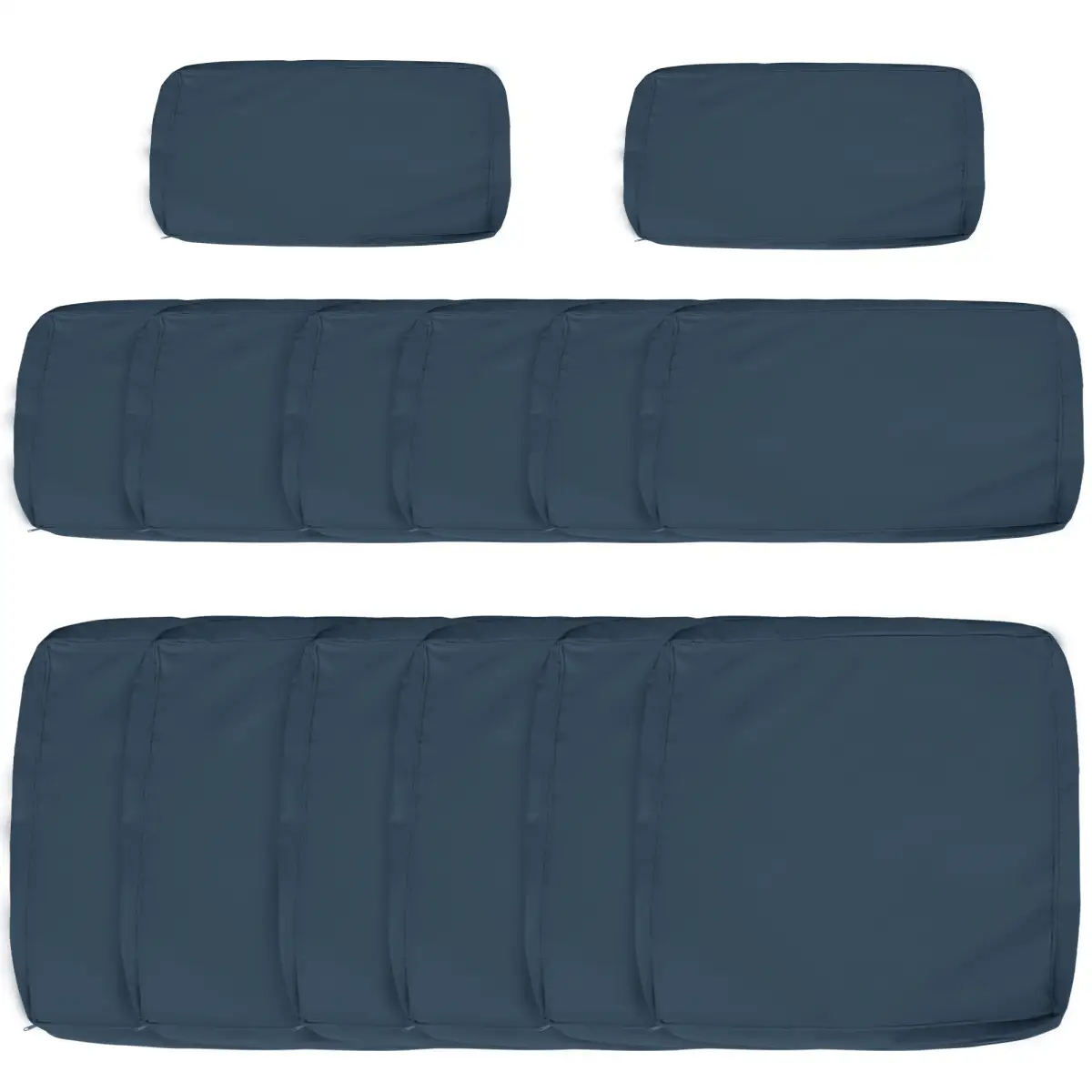 Outsunny Outsunny Garden Rattan Sofa Set Polyester Cover Replacement No Cushion Black - Cover