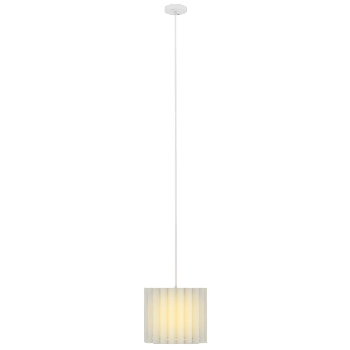 HOMCOM HOMCOM Linen Pendant Light Long Cord E27 Living Room Illumination With Soft Diffused Glow - Pendant Lights