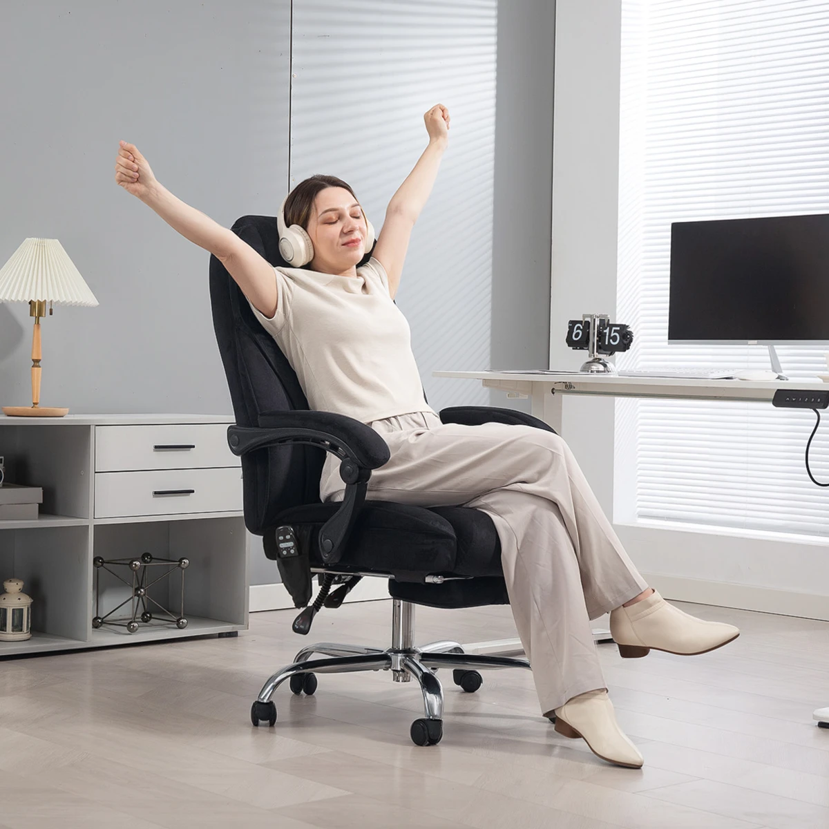 Vinsetto Vinsetto Massage Office Chair Six Point Massage For Desk - Office Chair