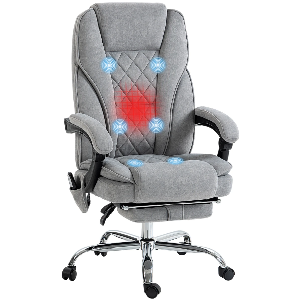 Vinsetto Vinsetto Massage Office Chair Six Point Massage For Desk - Office Chair