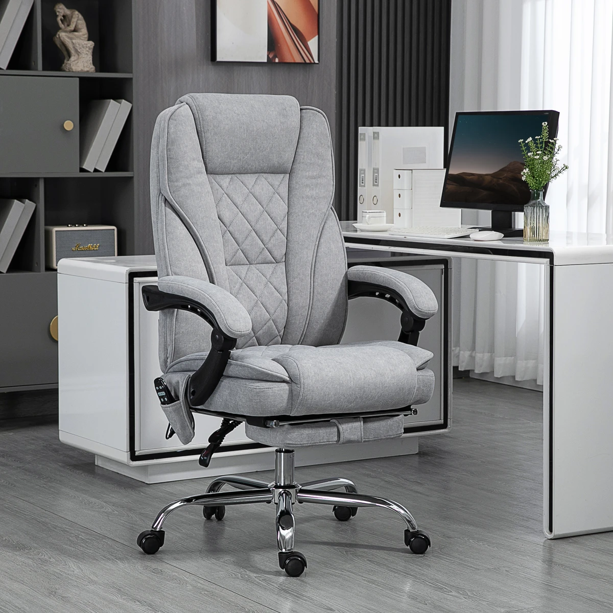 Vinsetto Vinsetto Massage Office Chair Six Point Massage For Desk - Office Chair