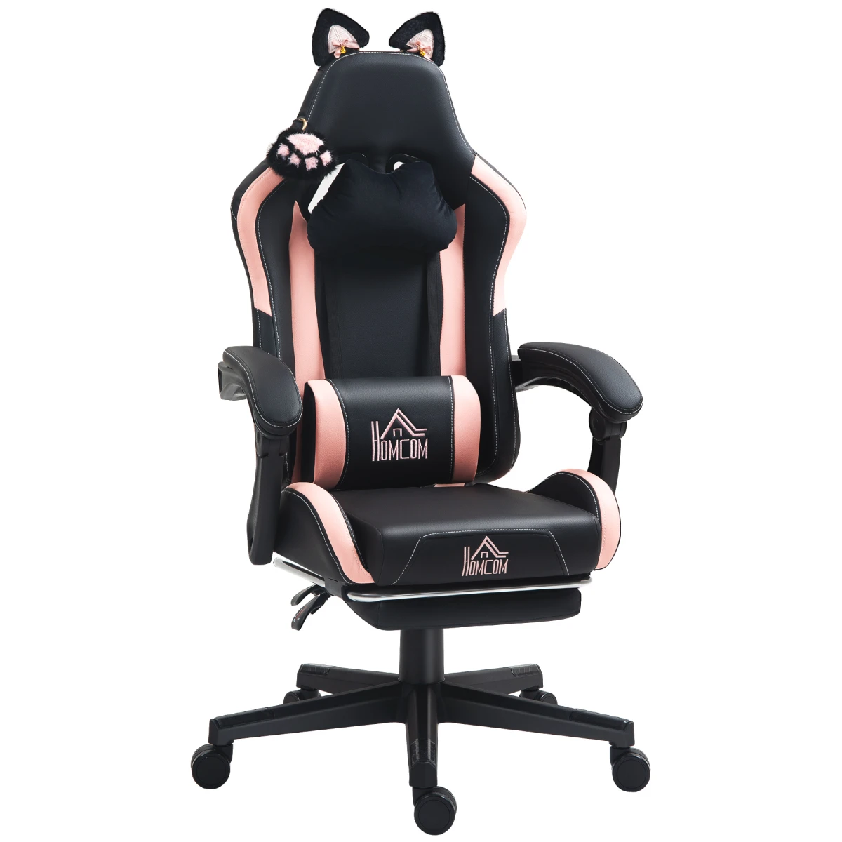 HOMCOM HOMCOM Gaming Chair 44 52cm Seat Reclining Footrest Gamers - Office Chair