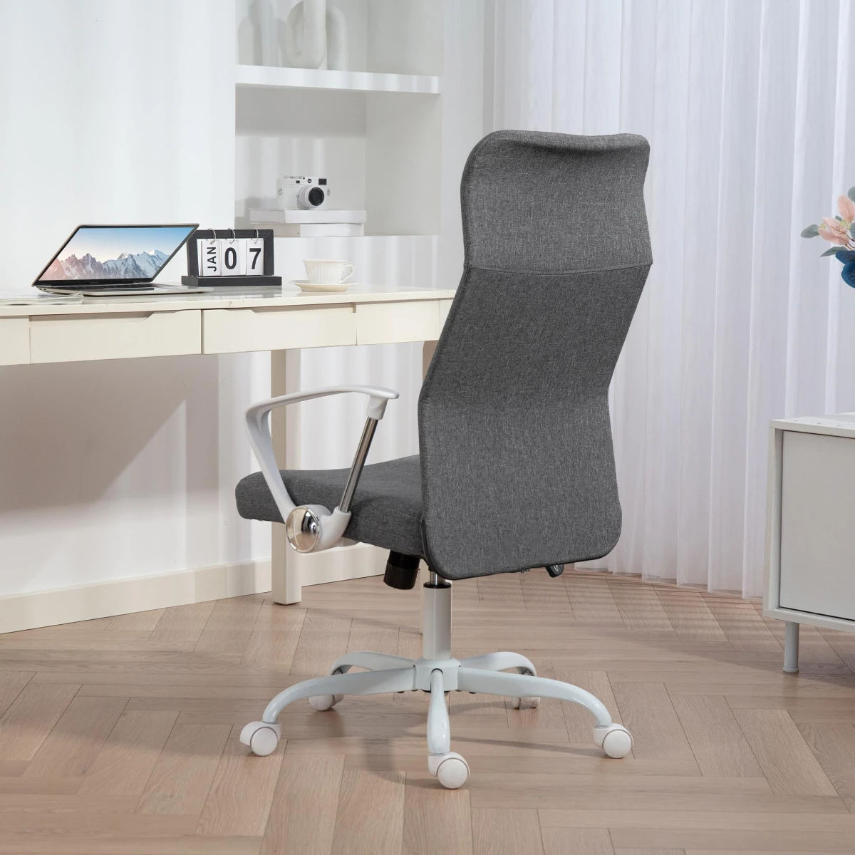 HOMCOM High Back Office Chair Adjustable Tilt For Home by HOMCOM