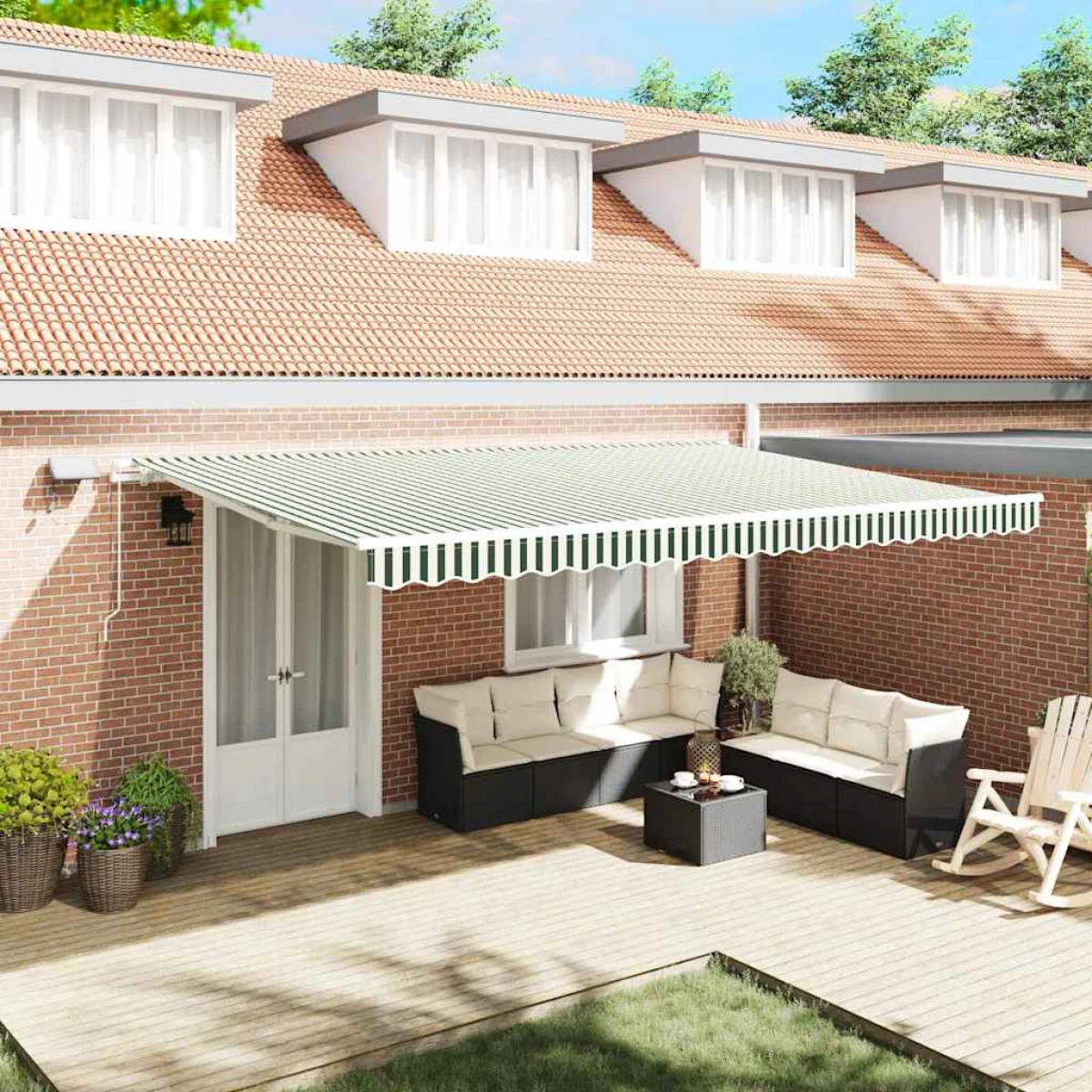 vidaXL Awning 300x250 cm LED Patio by vidaXL