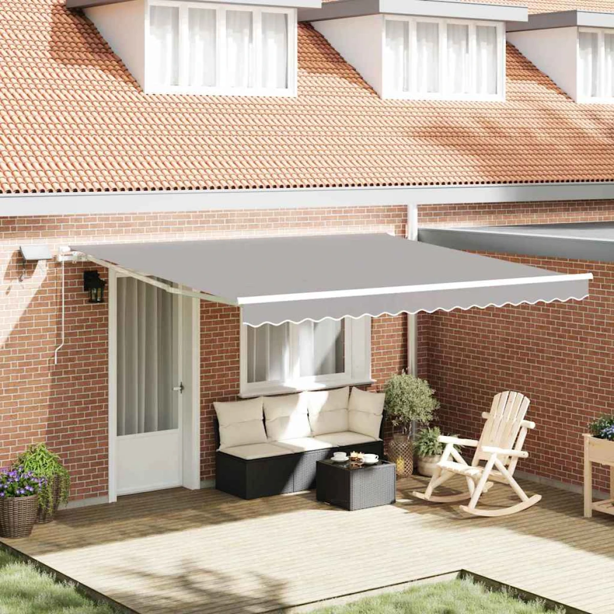 vidaXL Awning 300x250 cm LED Patio by vidaXL
