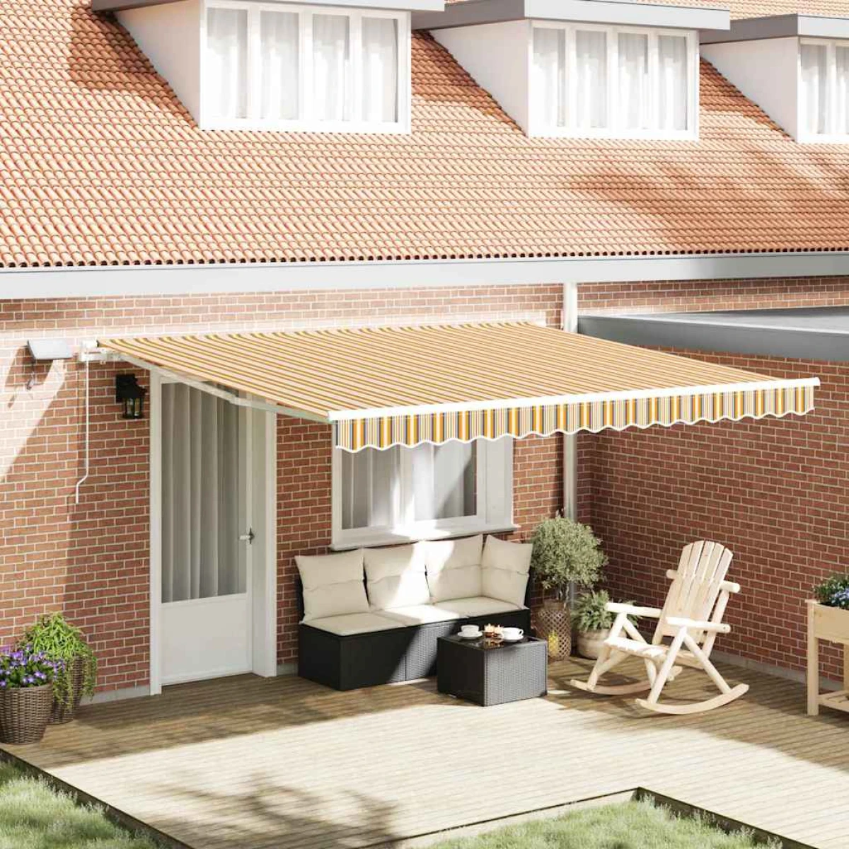 vidaXL Awning 300x250 cm LED Patio by vidaXL