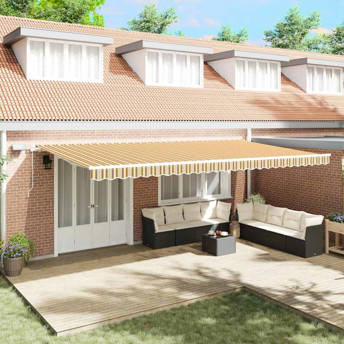 vidaXL Awning 300x250 cm LED Patio by vidaXL