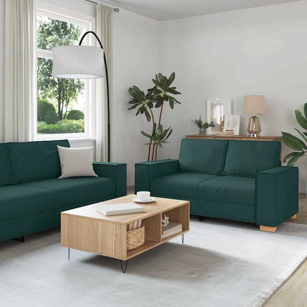 VidaXL Sofa Set 220x78x84 cm Three Piece Soft Cushions Home by vidaXL