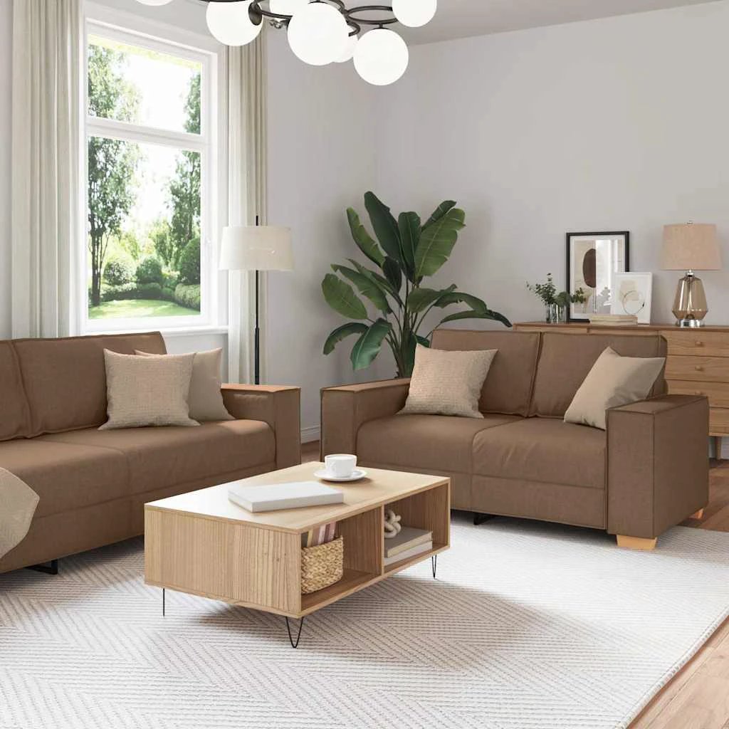 VidaXL Sofa Set 220x78x84 cm Three Piece Soft Cushions Home by vidaXL