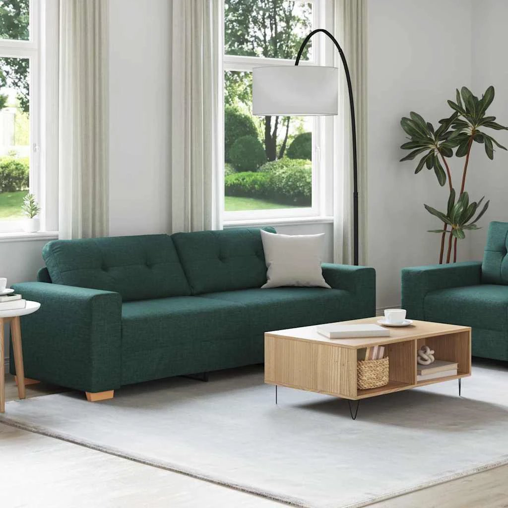 vidaXL VidaXL Sofa Set 221x78x80 Cm Plush Cushions Living Room - Sofa