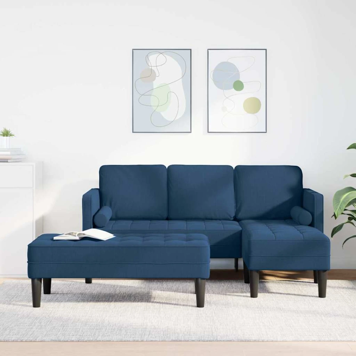 vidaXL VidaXL Sofa Set 173x131x67 cm Soft Touch Grey Living Room - Sofa