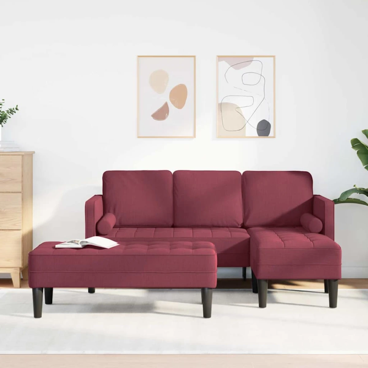 vidaXL VidaXL Sofa Set 173x131x67 cm Soft Touch Grey Living Room - Sofa