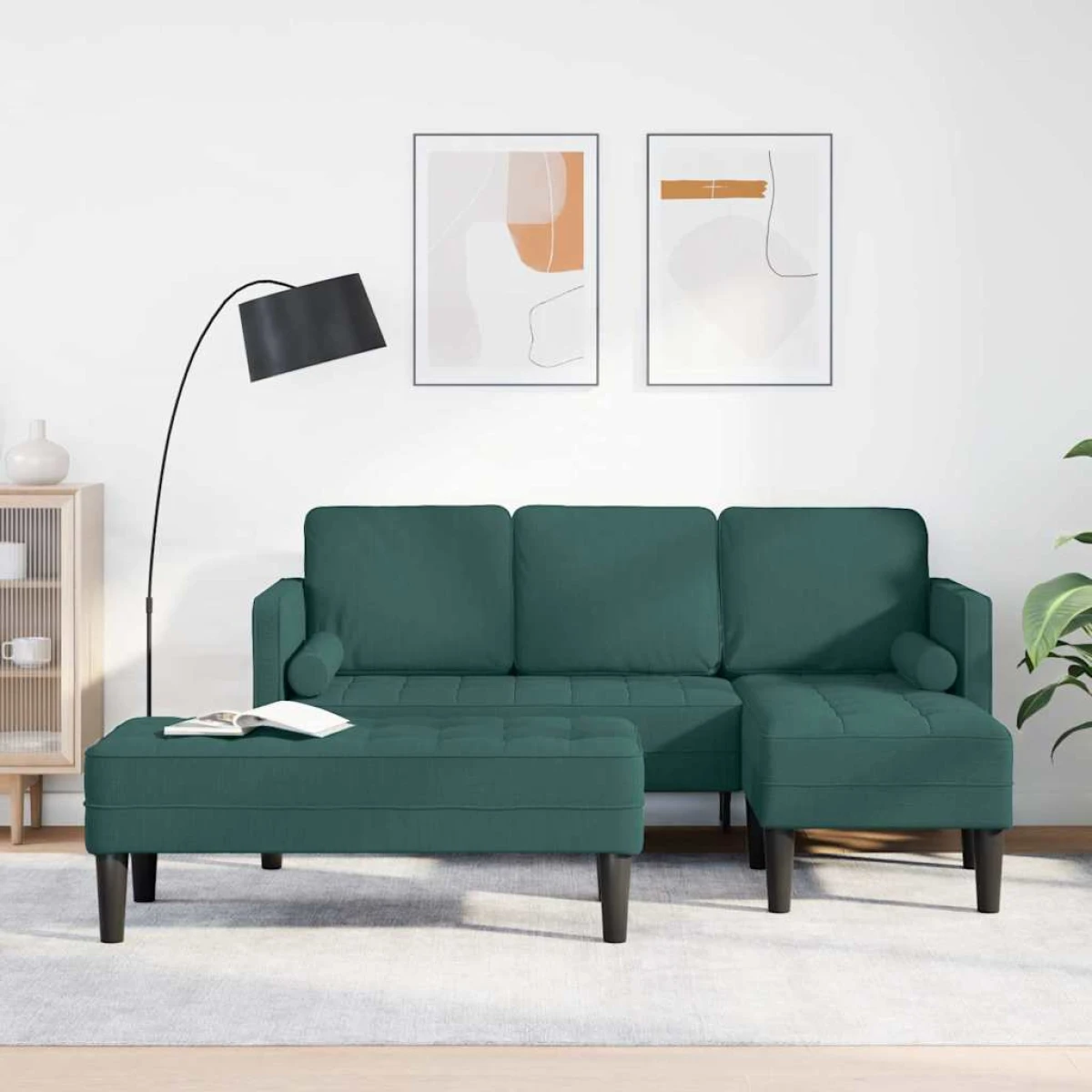 VidaXL Sofa Set 173x131x67 cm Soft Touch Grey Living Room by vidaXL