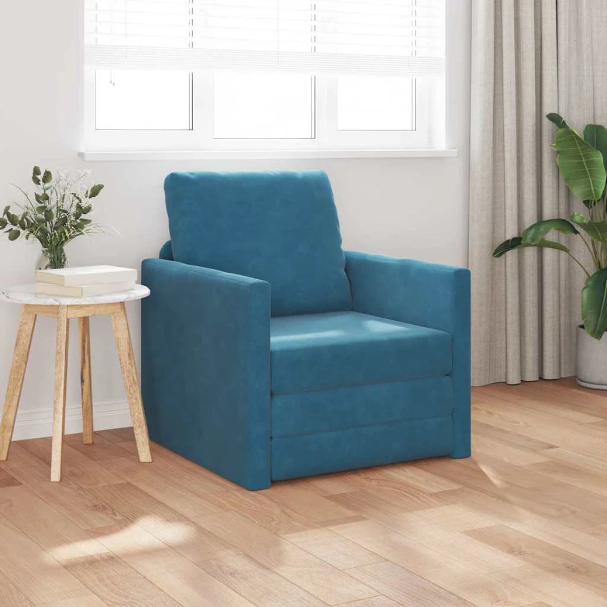 vidaXL VidaXL Floor Sofa Bed 122x70x60 Velvet For Home Lounge - Sofa Bed