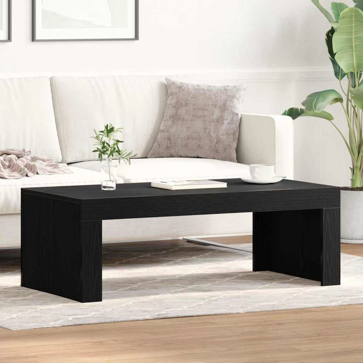 VidaXL Coffee Table 102x50x36 Engineered Wood Living Room by vidaXL