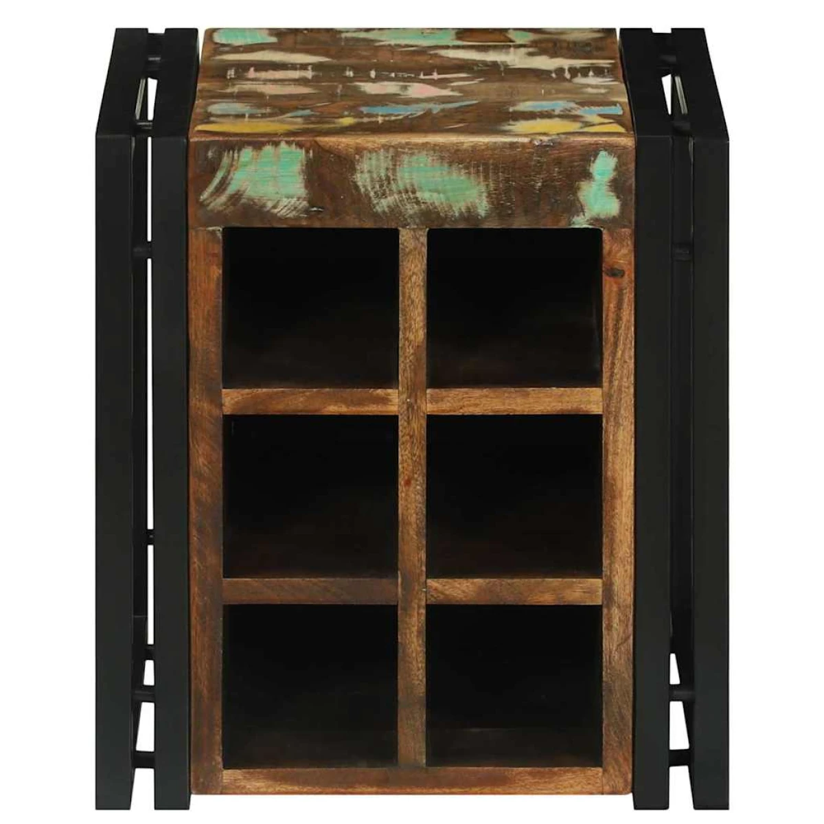 VidaXL Wine Rack 34.5x35x39 cm Solid Mango Wood For Kitchen by vidaXL
