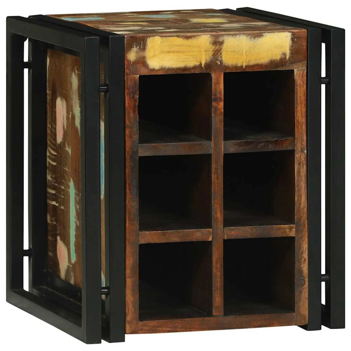 VidaXL Wine Rack 34.5x35x39 cm Solid Mango Wood For Kitchen by vidaXL