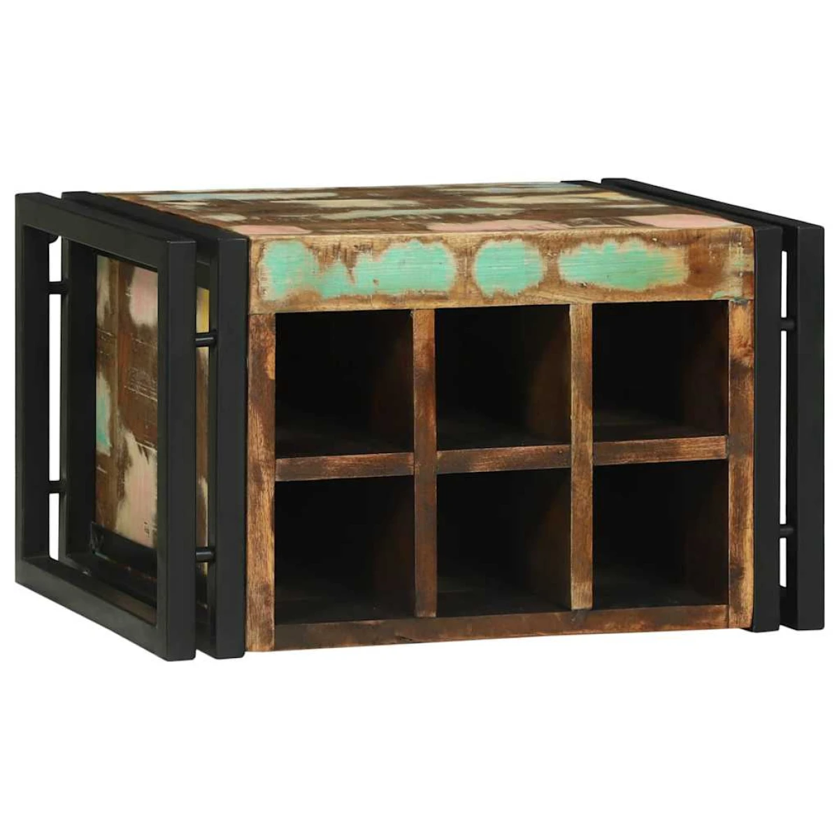 vidaXL VidaXL Wine Rack 34.5x35x39 cm Solid Mango Wood For Kitchen - Wine Rack