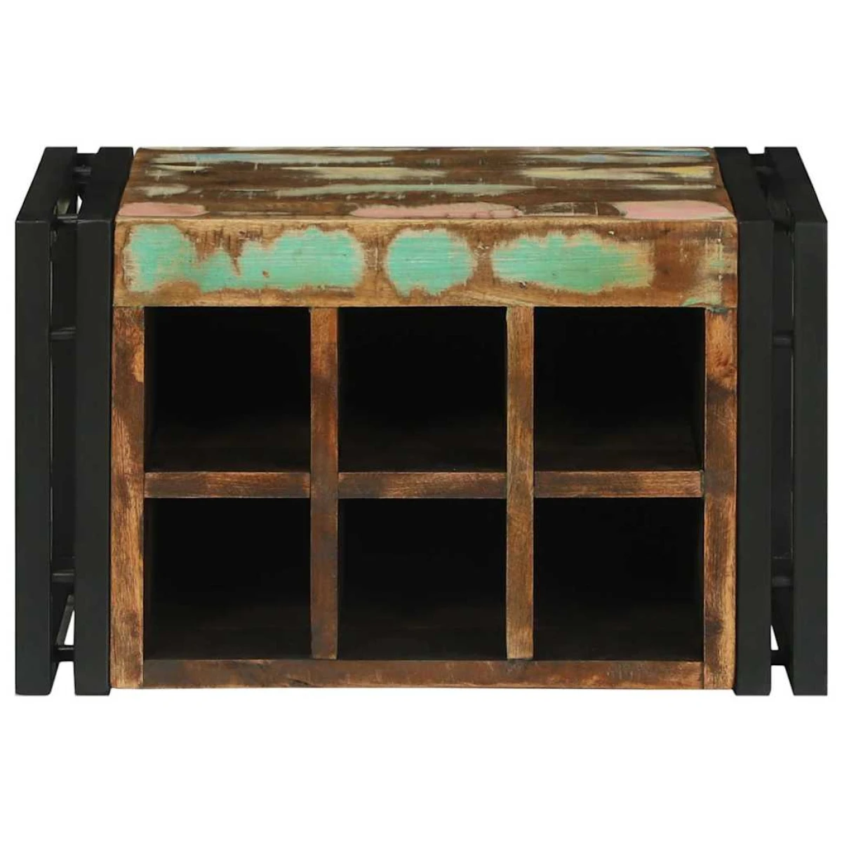 vidaXL VidaXL Wine Rack 34.5x35x39 cm Solid Mango Wood For Kitchen - Wine Rack