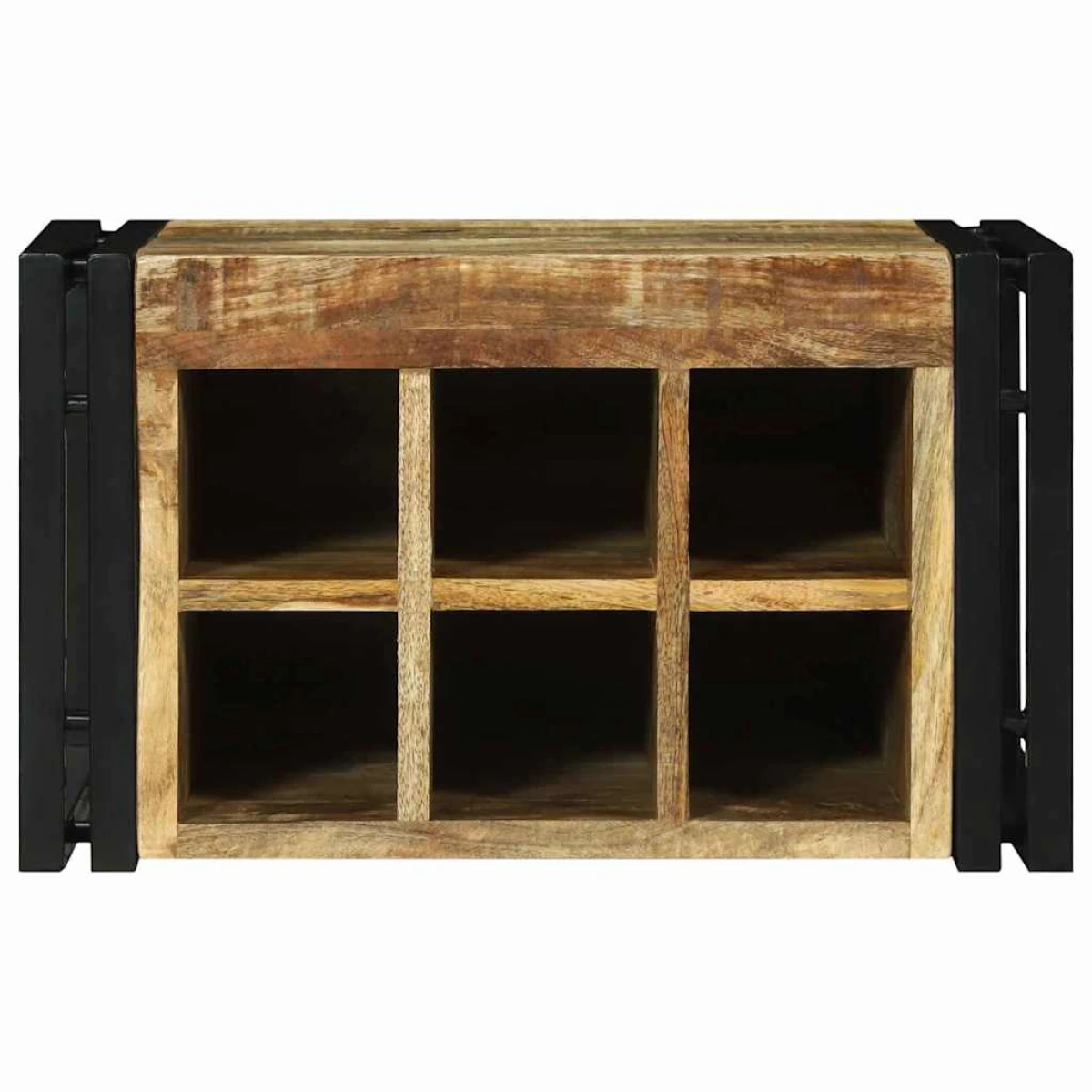 vidaXL VidaXL Wine Rack 34.5x35x39 cm Solid Mango Wood For Kitchen - Wine Rack