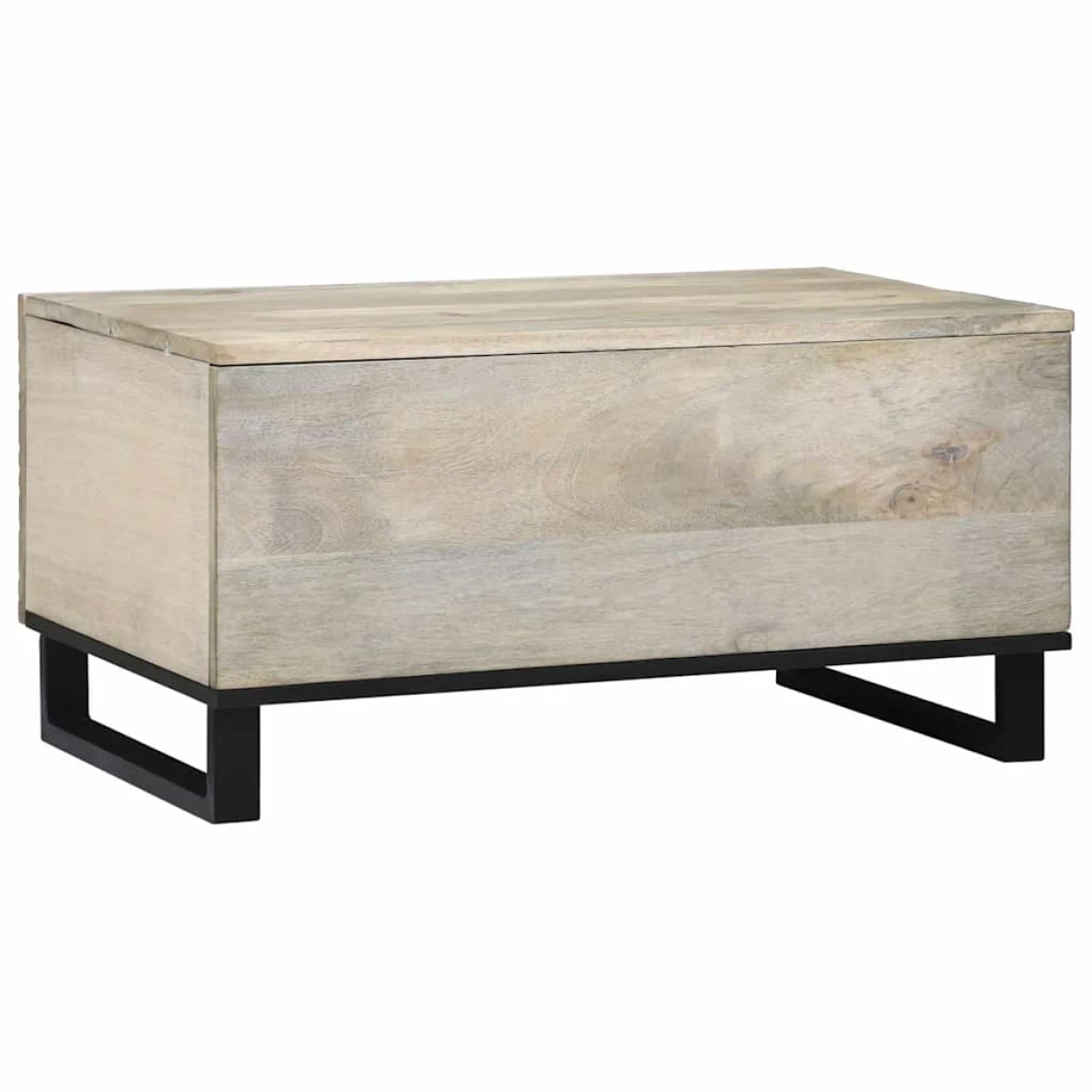 VidaXL Coffee Table 80x50x40 Solid Mango Wood Living Room by vidaXL