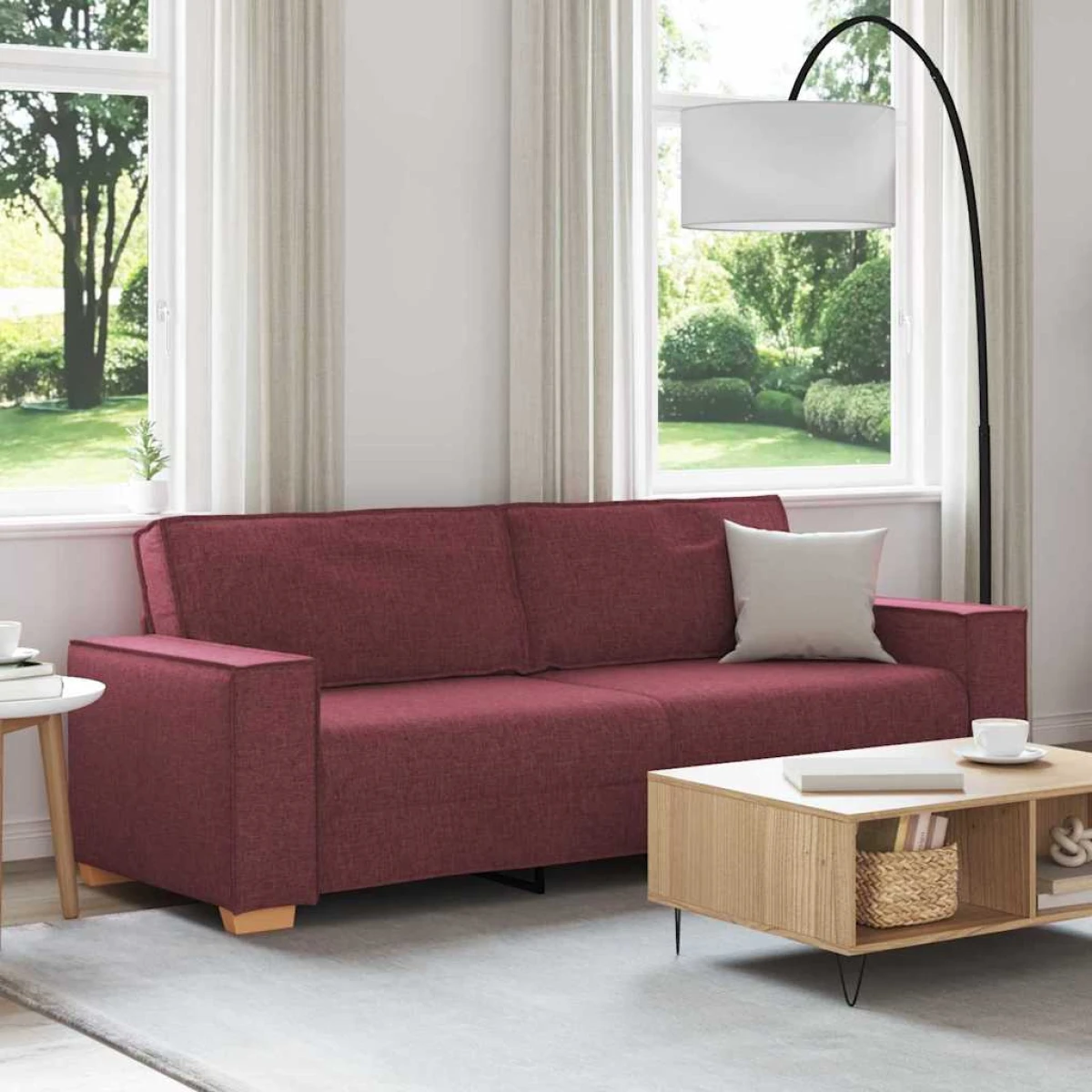 VidaXL 3 Seater Sofa 220x78x84 cm Cushioned Living Room by vidaXL